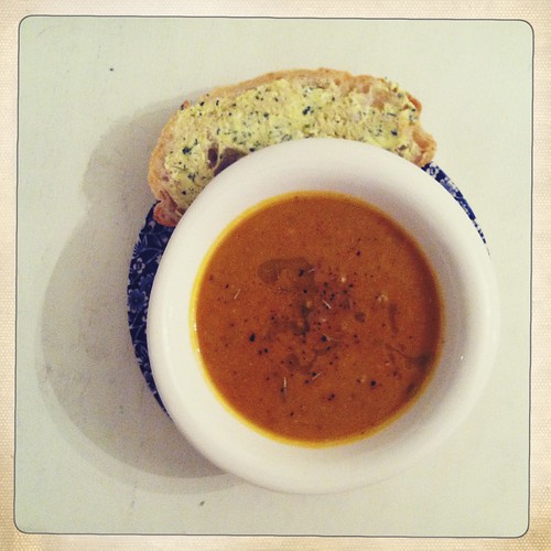 Vegan pumpkin coconut soup