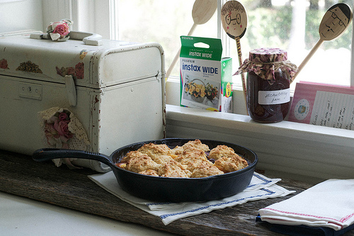 Nectarine Blueberry Cobbler