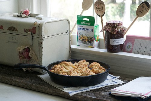 Nectarine Blueberry Cobbler